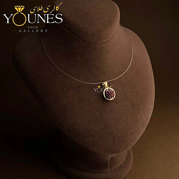 آویز سواروسکی گوی صورتی طلا